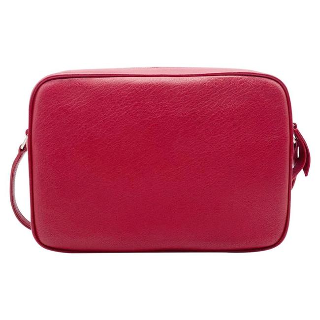 Saint Laurent Camera Lou Smooth Monogram Tassel Red Leather Cross Body Bag - image 5