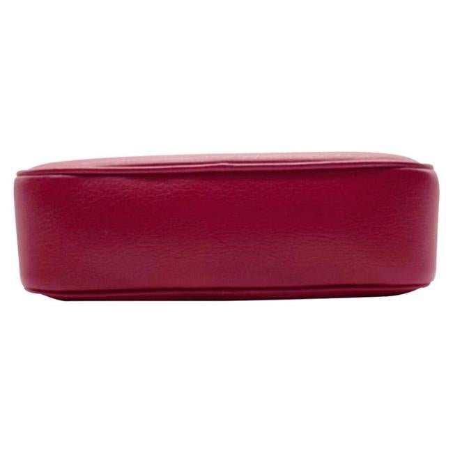 Saint Laurent Camera Lou Smooth Monogram Tassel Red Leather Cross Body Bag - image 6