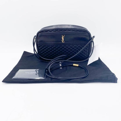 Saint Laurent Camera Victoire Quilted Black Leather Shoulder Bag - photo 3