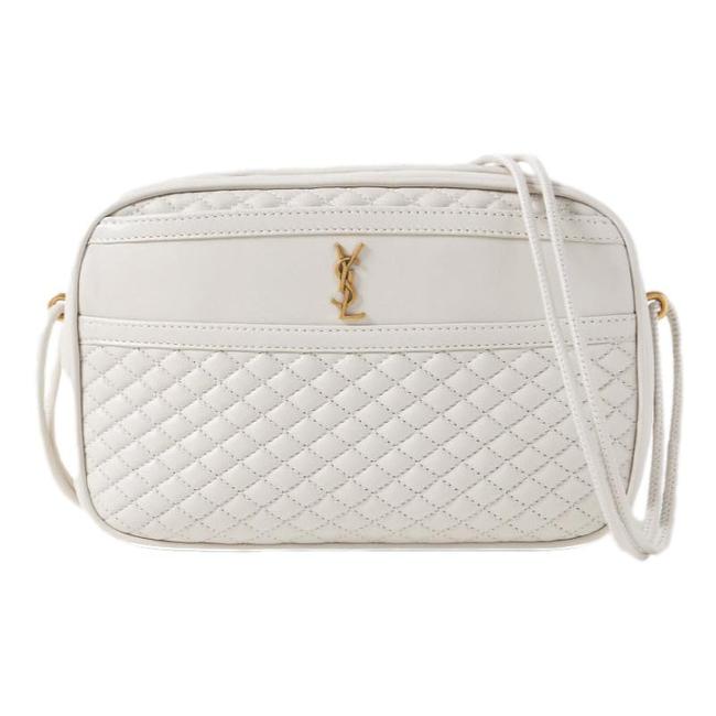 Saint Laurent Camera Victoire Quilted Off-white 2021 White Leather Shoulder Bag - photo 1