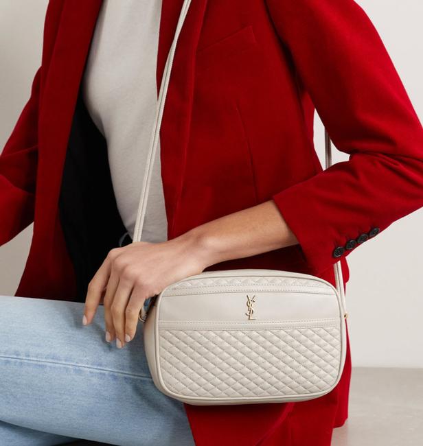 Saint Laurent Camera Victoire Quilted Off-white 2021 White Leather Shoulder Bag - photo 2