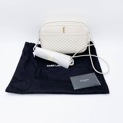 Saint Laurent Camera Victoire Quilted Off-white 2021 White Leather Shoulder Bag - photo 3