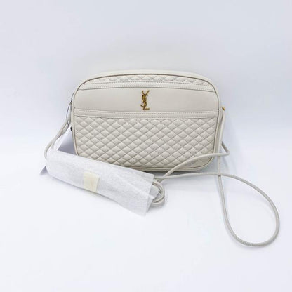 Saint Laurent Camera Victoire Quilted Off-white 2021 White Leather Shoulder Bag - photo 4
