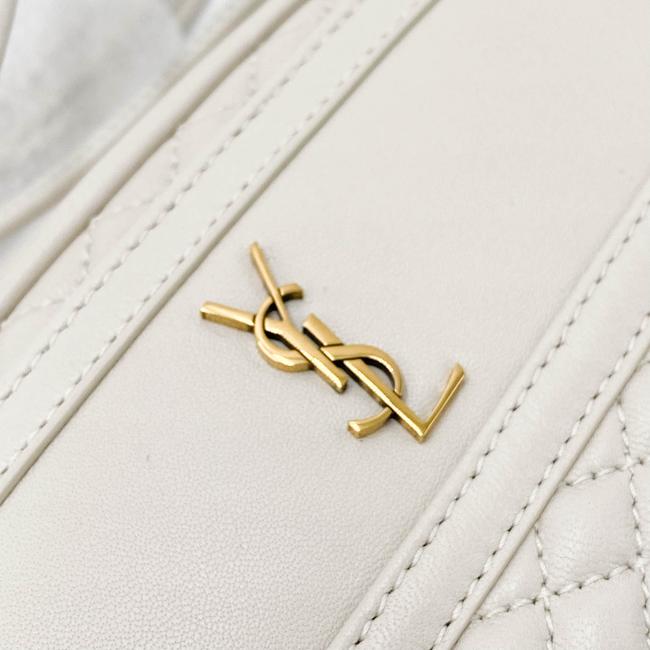 Saint Laurent Camera Victoire Quilted Off-white 2021 White Leather Shoulder Bag - photo 8