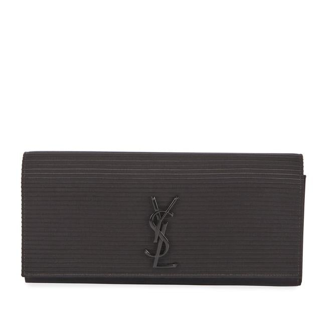 Saint Laurent Cassandre Monogram Black Viscose Clutch - photo 1