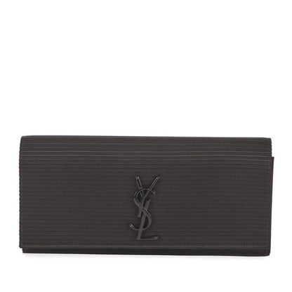 Saint Laurent Cassandre Monogram Black Viscose Clutch - photo 1