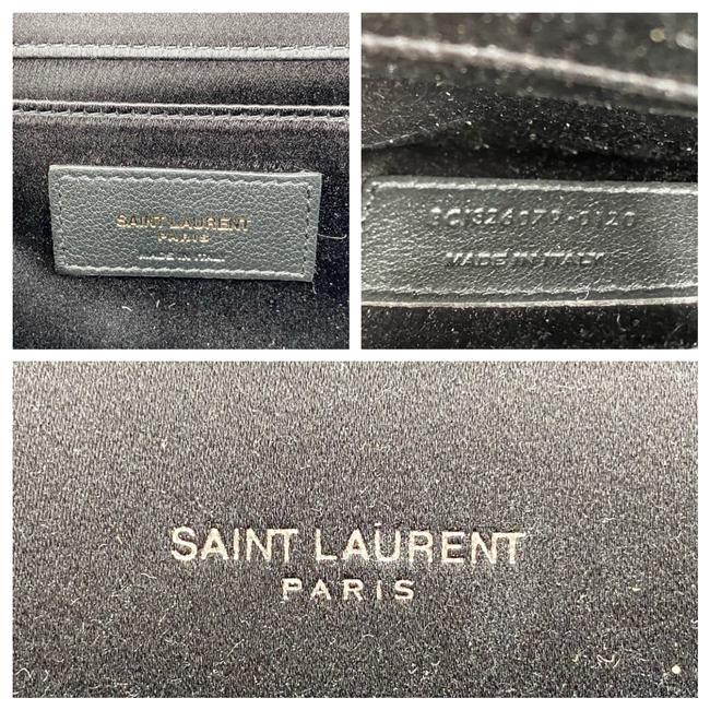 Saint Laurent Cassandre Monogram Black Viscose Clutch - photo 12