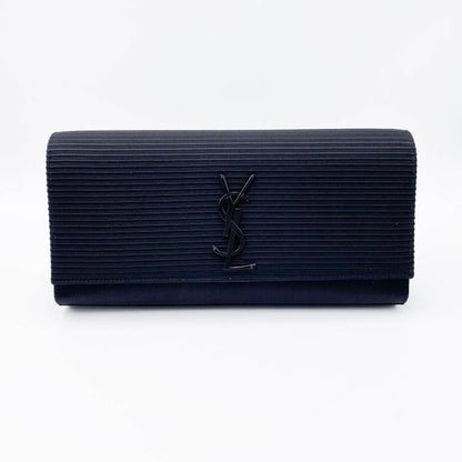 Saint Laurent Cassandre Monogram Black Viscose Clutch - photo 4
