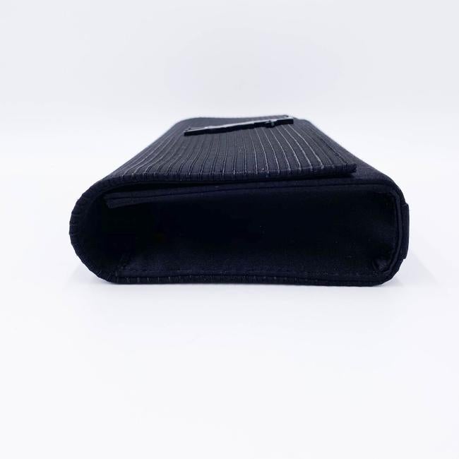 Saint Laurent Cassandre Monogram Black Viscose Clutch - photo 7