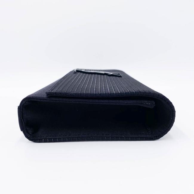 Saint Laurent Cassandre Monogram Black Viscose Clutch - photo 8
