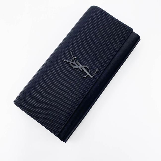 Saint Laurent Cassandre Monogram Black Viscose Clutch - photo 9