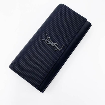 Saint Laurent Cassandre Monogram Black Viscose Clutch - photo 9