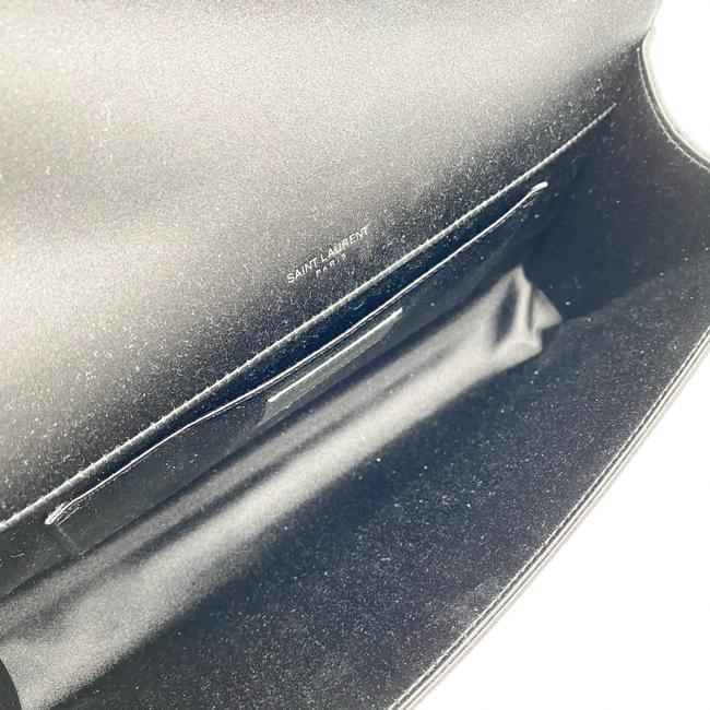 Saint Laurent Cassandre Monogram Black Viscose Clutch - photo 10