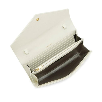 Saint Laurent Chain Wallet Envelope Monogram Matelasse Wallet-on-chain Triquilted White Leather Shoulder Bag - image 3