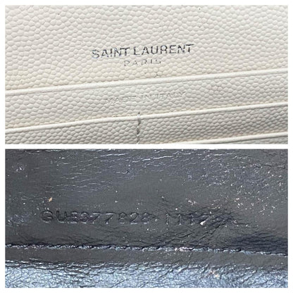 Saint Laurent Chain Wallet Medium Woc Monogram Beige Leather Cross Body Bag - photo 11