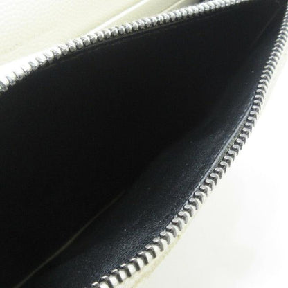 Saint Laurent Chain Wallet Monogram Envelope Grain De Poudre Matelasse Chevron Dove White Leather Shoulder Bag - image 5