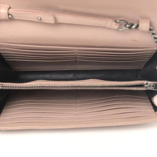 Saint Laurent Chain Wallet Monogram Envelope Tri-quilt Beige Sheepskin Leather Shoulder Bag - image 4