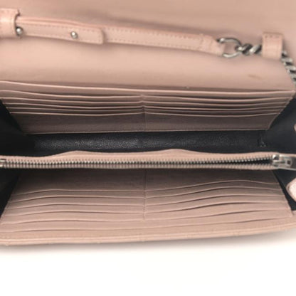 Saint Laurent Chain Wallet Monogram Envelope Tri-quilt Beige Sheepskin Leather Shoulder Bag - image 4