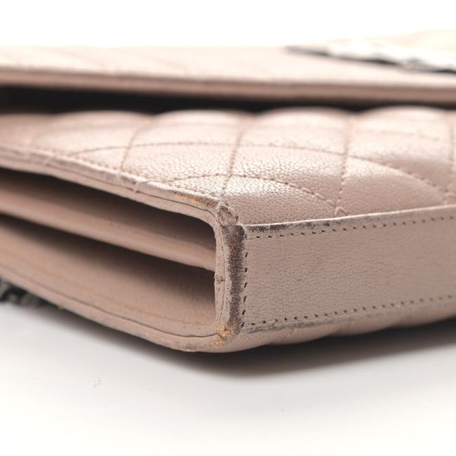 Saint Laurent Chain Wallet Monogram Envelope Tri-quilt Beige Sheepskin Leather Shoulder Bag - image 6
