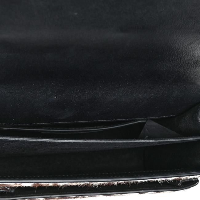 Saint Laurent Chain Wallet Sunset Leopard Print Monogram Small Natural Black Calf Hair Shoulder Bag - image 8