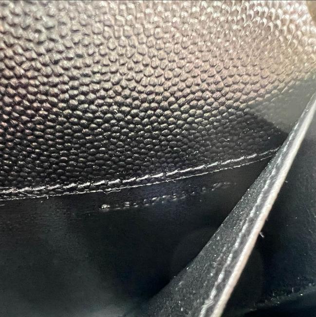 Saint Laurent Chain Wallet Ysl Uptown Woc In Grain De Poudre Embossed Black Leather Shoulder Bag - image 11