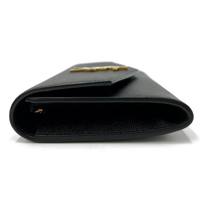 Saint Laurent Chain Wallet Ysl Uptown Woc In Grain De Poudre Embossed Black Leather Shoulder Bag - image 5