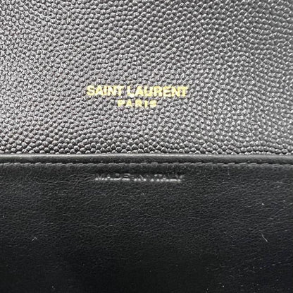 Saint Laurent Chain Wallet Ysl Uptown Woc In Grain De Poudre Embossed Black Leather Shoulder Bag - image 10