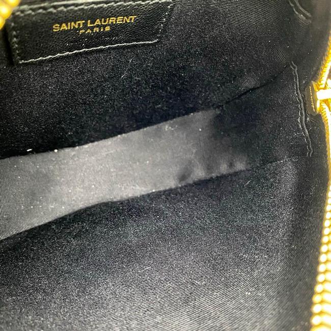 Saint Laurent Classic Camera Vinyle Ysl Monogram Round Croc-embossed Black Patent Leather Cross Body Bag - image 11