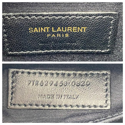 Saint Laurent Classic Camera Vinyle Ysl Monogram Round Croc-embossed Black Patent Leather Cross Body Bag - image 12
