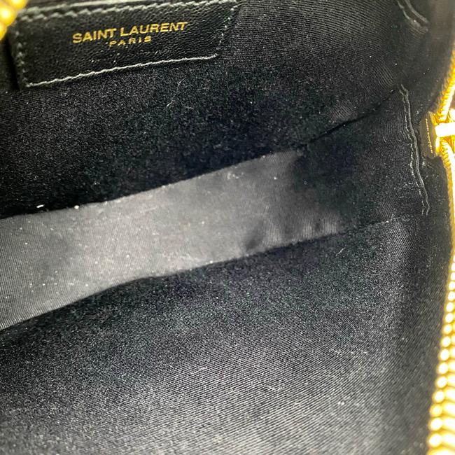 Saint Laurent Classic Camera Vinyle Ysl Monogram Round Croc-embossed Black Patent Leather Cross Body Bag - image 10