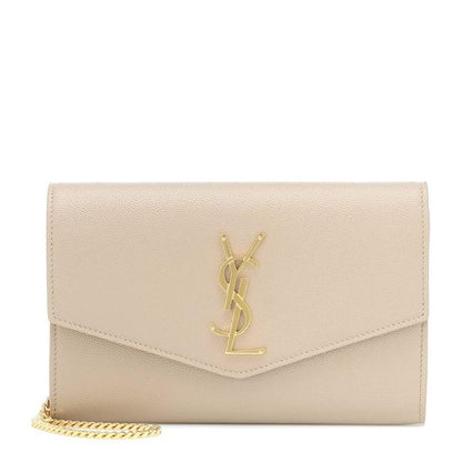 Saint Laurent Clutch Uptown Envelope Beige Leather Cross Body Bag - photo 1