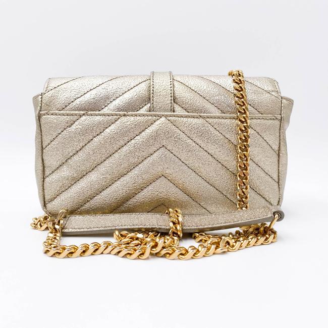 Saint Laurent College Monogram Classic Chain Wallet Matelasse Baby Chain Gold Leather Shoulder Bag - image 4