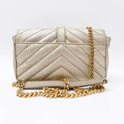 Saint Laurent College Monogram Classic Chain Wallet Matelasse Baby Chain Gold Leather Shoulder Bag - image 4