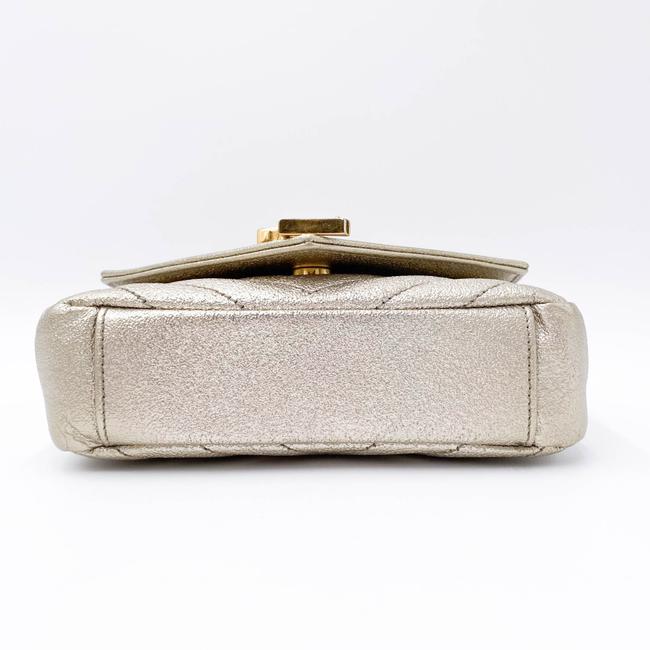 Saint Laurent College Monogram Classic Chain Wallet Matelasse Baby Chain Gold Leather Shoulder Bag - image 5