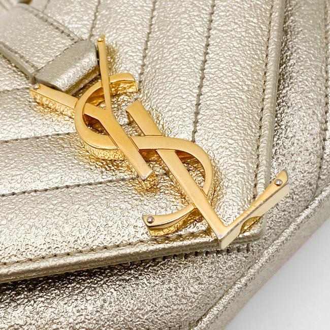 Saint Laurent College Monogram Classic Chain Wallet Matelasse Baby Chain Gold Leather Shoulder Bag - image 8