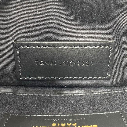 Saint Laurent Envelope Monogram Matelasse Zip Pouch Black Leather Clutch - image 12