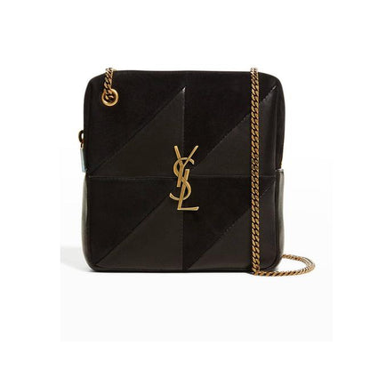 Saint Laurent Jamie Mixed Cube Black Leather Shoulder Bag - photo 1