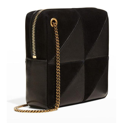 Saint Laurent Jamie Mixed Cube Black Leather Shoulder Bag - photo 3