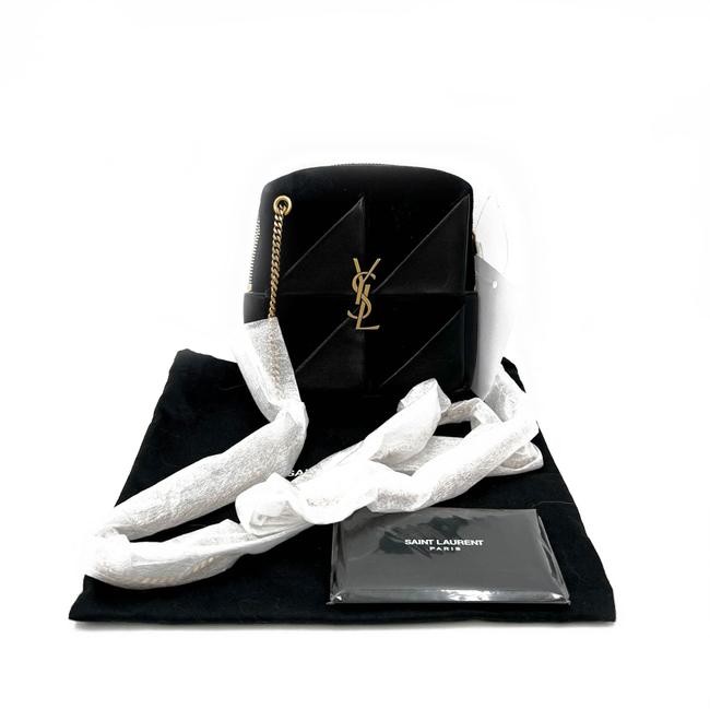 Saint Laurent Jamie Mixed Cube Black Leather Shoulder Bag - photo 4