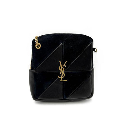 Saint Laurent Jamie Mixed Cube Black Leather Shoulder Bag - photo 5