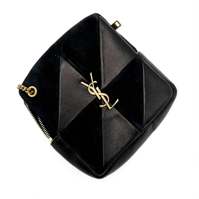 Saint Laurent Jamie Mixed Cube Black Leather Shoulder Bag - photo 7