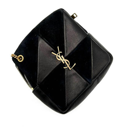 Saint Laurent Jamie Mixed Cube Black Leather Shoulder Bag - photo 7