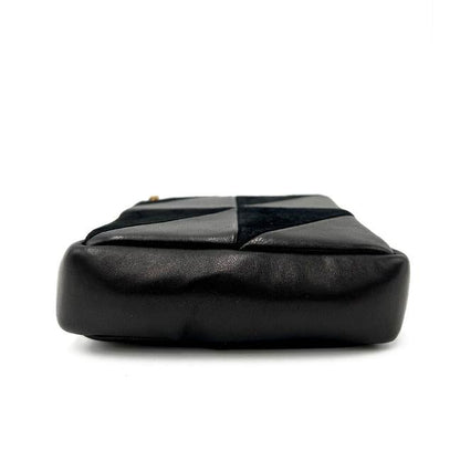 Saint Laurent Jamie Mixed Cube Black Leather Shoulder Bag - photo 8