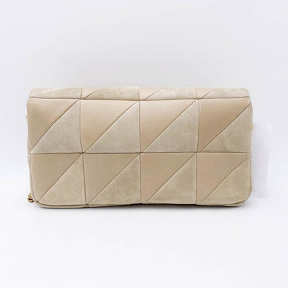 Saint Laurent Jamie Suede Patchwork Monogram Medium Baguette Sea Salt Beige Lambskin Leather Shoulder Bag - image 5