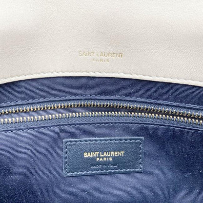 Saint Laurent Jamie Suede Patchwork Monogram Medium Baguette Sea Salt Beige Lambskin Leather Shoulder Bag - image 10