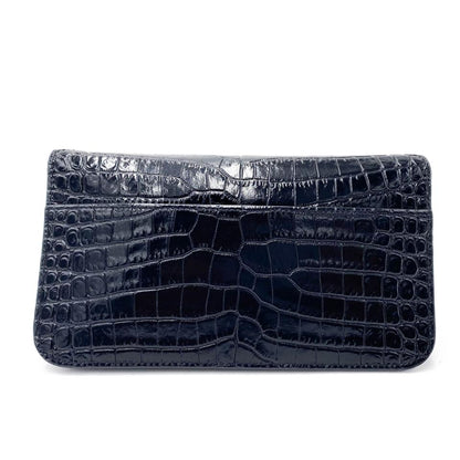 Saint Laurent Kate Monogram Croc-effect Phone Holder Black Leather Cross Body Bag - photo 5