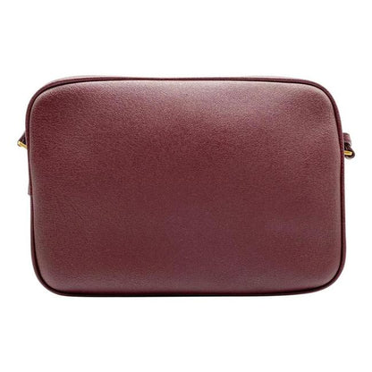 Saint Laurent Lou Camera Medium Smooth Monogram Burgundy Red Leather Cross Body Bag - photo 5