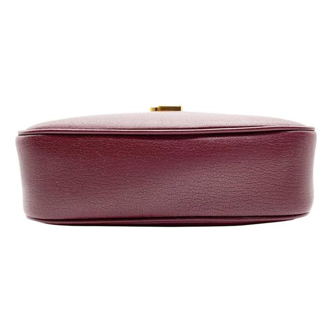 Saint Laurent Lou Camera Medium Smooth Monogram Burgundy Red Leather Cross Body Bag - photo 6