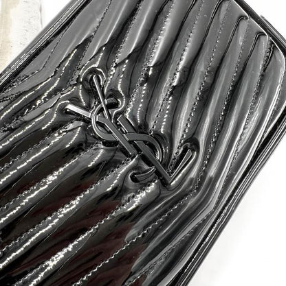 Saint Laurent Lou Mini Black Leather Cross Body Bag - photo 8