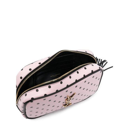 Saint Laurent Lou Mini Polka Dot 612563 2q81w 5860 Pink & Black Leather Cross Body Bag - photo 3